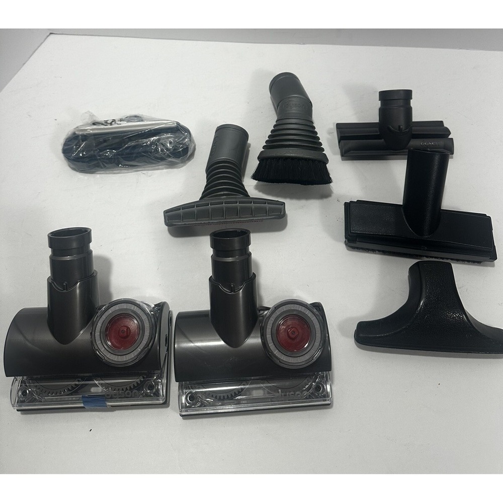 Dyson Genuine‎ Tangle Free Turbine & Multi-Angle Brush Lot of 7 Attachments